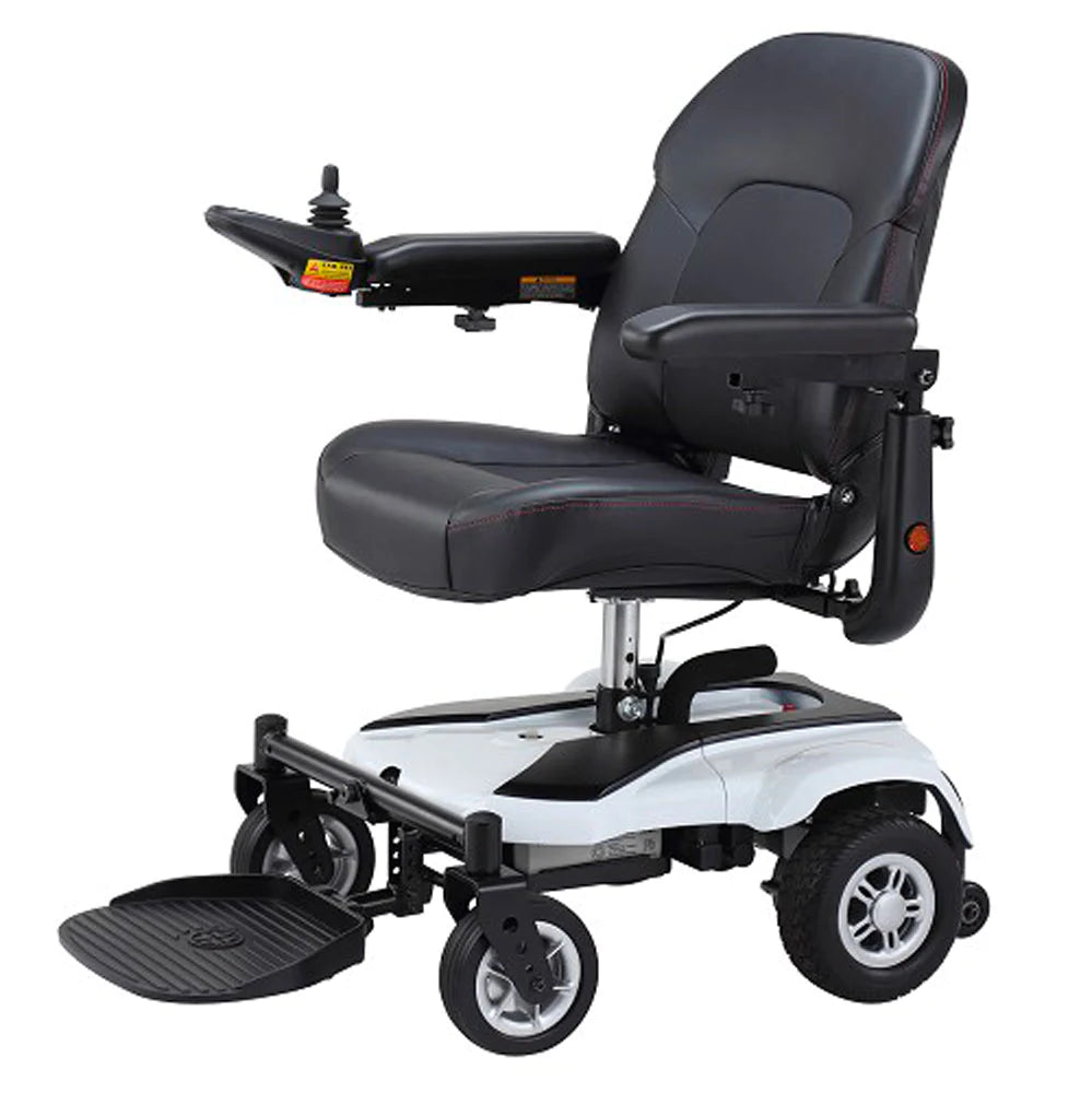 MERITS HEALTH EZ‐GO DELUXE POWER WHEELCHAIR Power wheelchairs Merits Health White