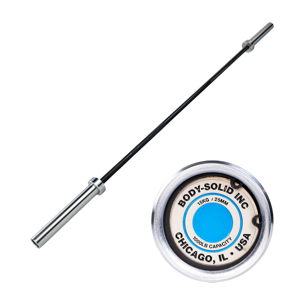 Body-Solid 7' LIGHTWEIGHT 15KG OLYMPIC BAR OB79EXT Strength Body-Solid
