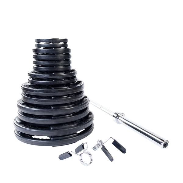 Body-Solid 300 LB. RUBBER GRIP OLYMPIC SET Strength Body-Solid