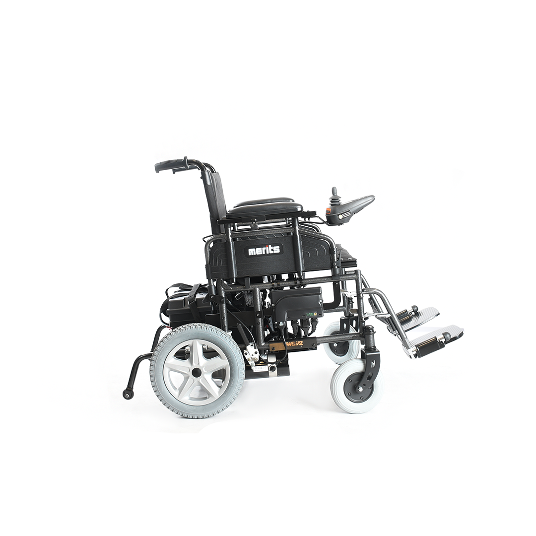 MERITS HEALTH TRAVEL-EASE FOLDING POWER WHEELCHAIR P101 Power wheelchairs Merits Health