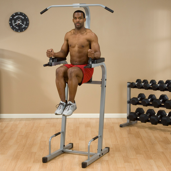 Body-Solid POWERLINE VERTICAL KNEE RAISE DIP, PUSH-UP, CHIN-UP PVKC83X Strength Body-Solid