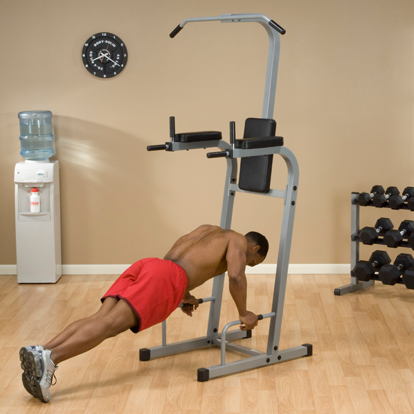 Body-Solid POWERLINE VERTICAL KNEE RAISE DIP, PUSH-UP, CHIN-UP PVKC83X Strength Body-Solid