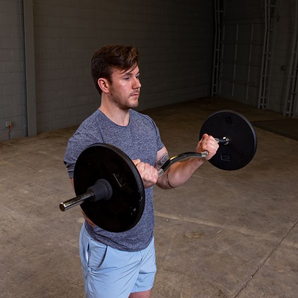 Body-Solid STANDARD CURL BAR (CHROME) RB47 Strength Body-Solid