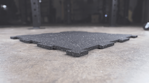 BODY-SOLID TOOLS INTERLOCKING RUBBER FLOORING (SPECKLED) RFBST4PS Strength Body-Solid