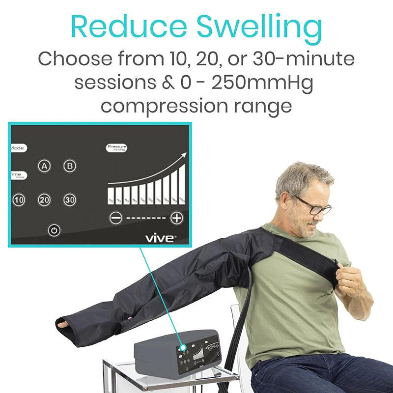 Vive Health RHB2033BLK Arm Compression Pump Full System: Premium Exercise Equipment Vive Health