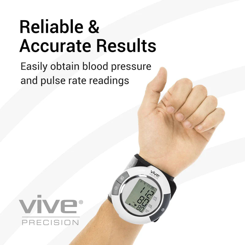 Vive Health DMD1029WHT Wrist Blood Pressure Monitor Digital Measuring Devices Vive Health