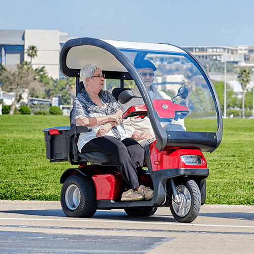 Afikim Afiscooter S3 Mobility Scooter Afikim S3 Touring AT Duo (All Terrain Duo) - Seat 33" Red