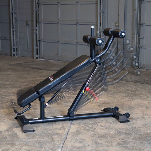 Body-Solid PRO CLUBLINE AB BENCH, BLACK FINISH SAB500B Strength Body-Solid