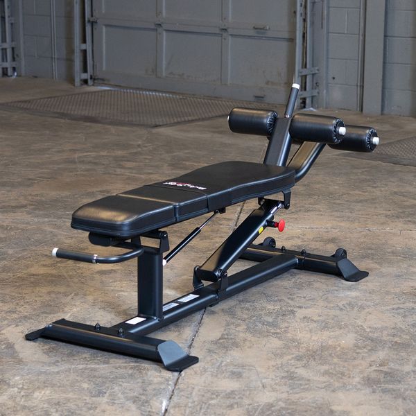 Body-Solid PRO CLUBLINE AB BENCH, BLACK FINISH SAB500B Strength Body-Solid