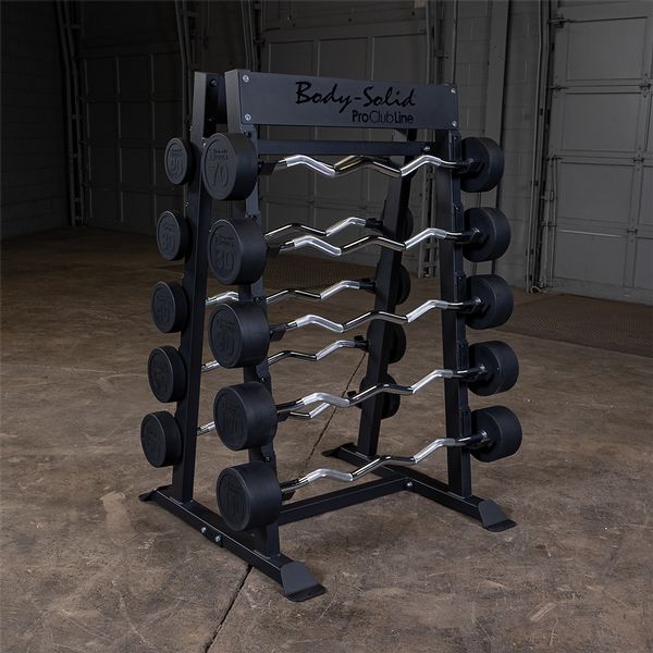 BODY-SOLID FIXED WEIGHT BARBELL RACK SBBR100 Strength Body-Solid