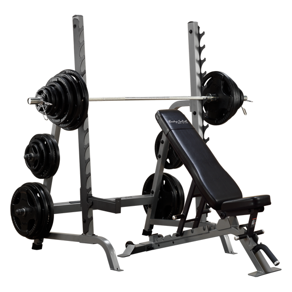 Body-Solid PRO CLUBLINE BENCH RACK COMBO SDIB370 Strength Body-Solid