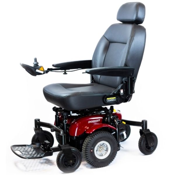 Shoprider 6Runner 10 Mid-Size Power Chair - 888WNLM Mid-Wheel Drive Power Chair Shoprider Flip Back & Removable & Adjustable Height (+$125) Flip Up Foot Plate - STANDARD