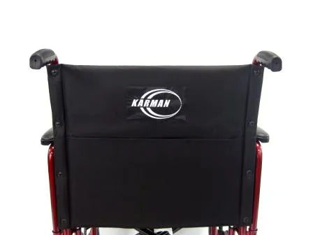 Karman T-920W, T-922W Heavy Duty Transport Wheelchair with Removable Footrest and Armrest transport wheelchairs Karman Healthcare