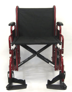 Karman T-920W, T-922W Heavy Duty Transport Wheelchair with Removable Footrest and Armrest transport wheelchairs Karman Healthcare
