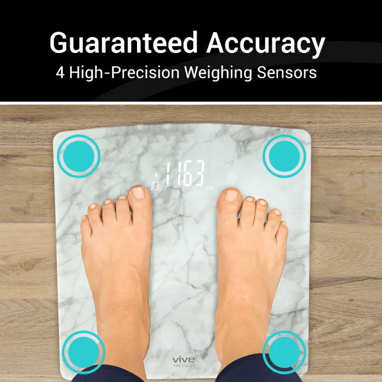 Vive Health DMD1052MAR Digital Marble Smart Scale Digital Measuring Devices Vive Health