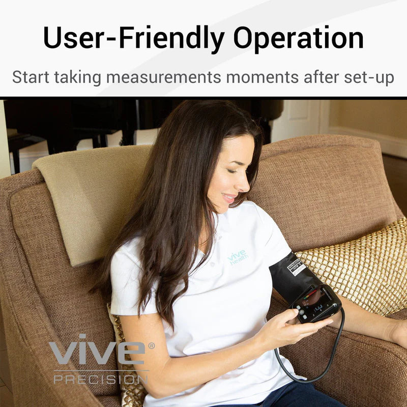 Vive Health DMD1037BLK Compact Blood Pressure Monitor Digital Measuring Devices Vive Health