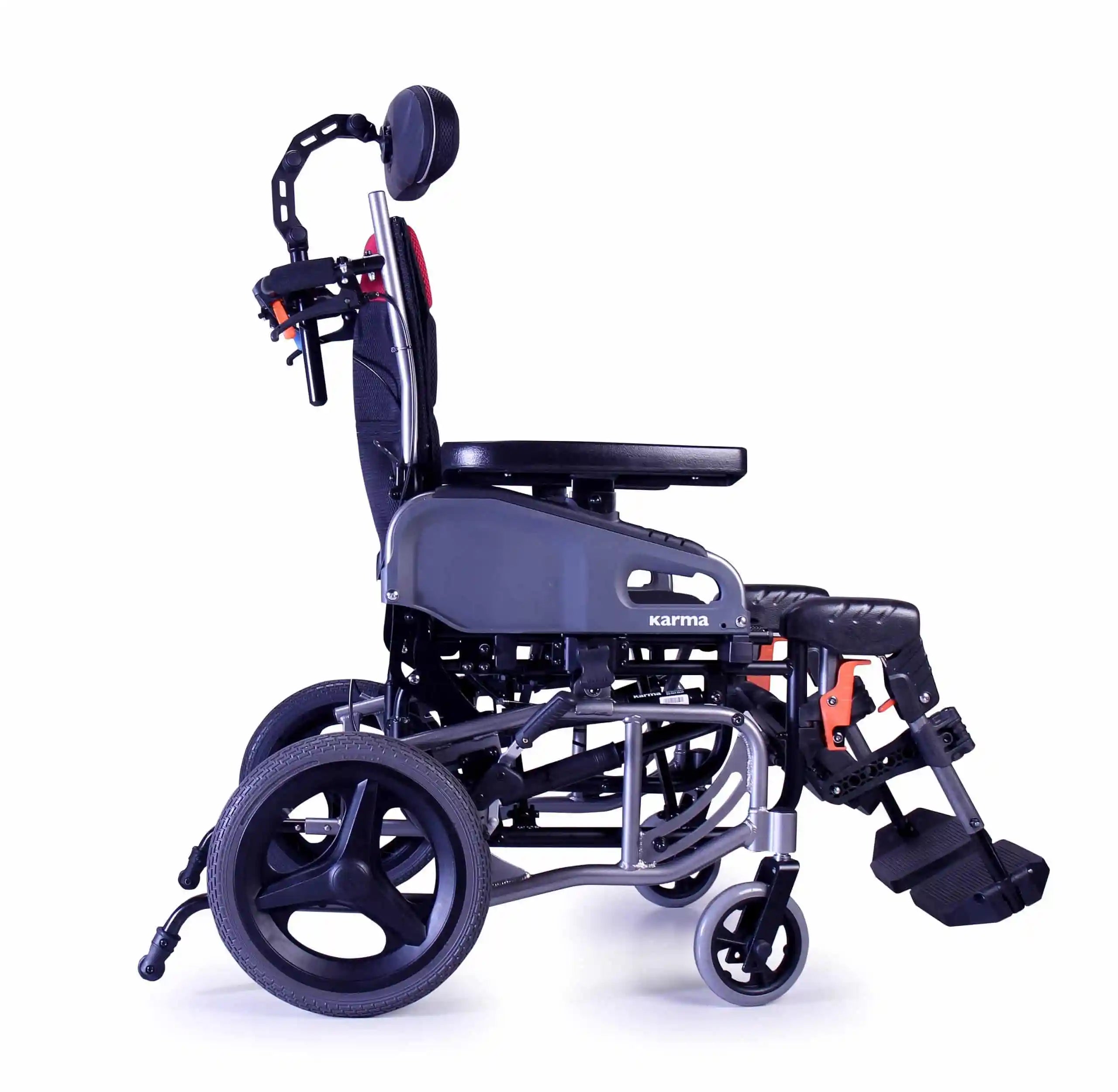 Karman VIP2-TR Tilt-in-Space Reclining Transport Wheelchair Reclining Wheelchairs Karman Healthcare