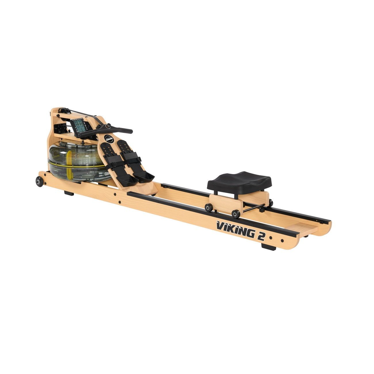 First Degree Fitness Viking 2 Plus Select Bleach Blonde Wood Fluid Resistance Indoor Rowing Machine Fitness First Degree Fitness