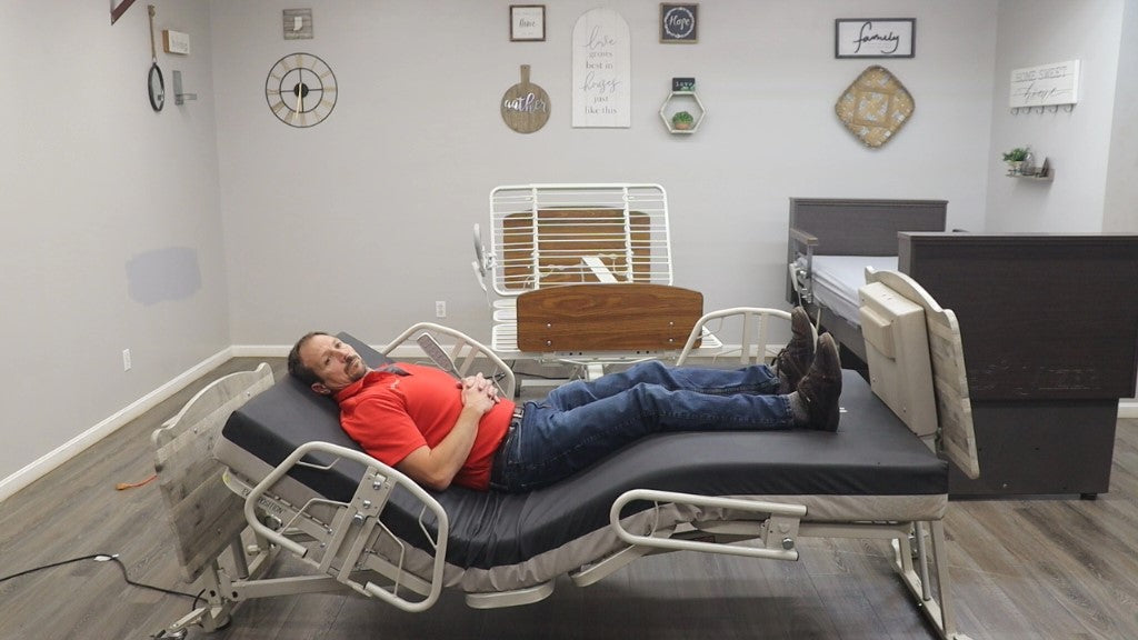 Med-Mizer AllCare COMFORTWIDE Low Hospital Bed and Bariatric Bed Med-Mizer