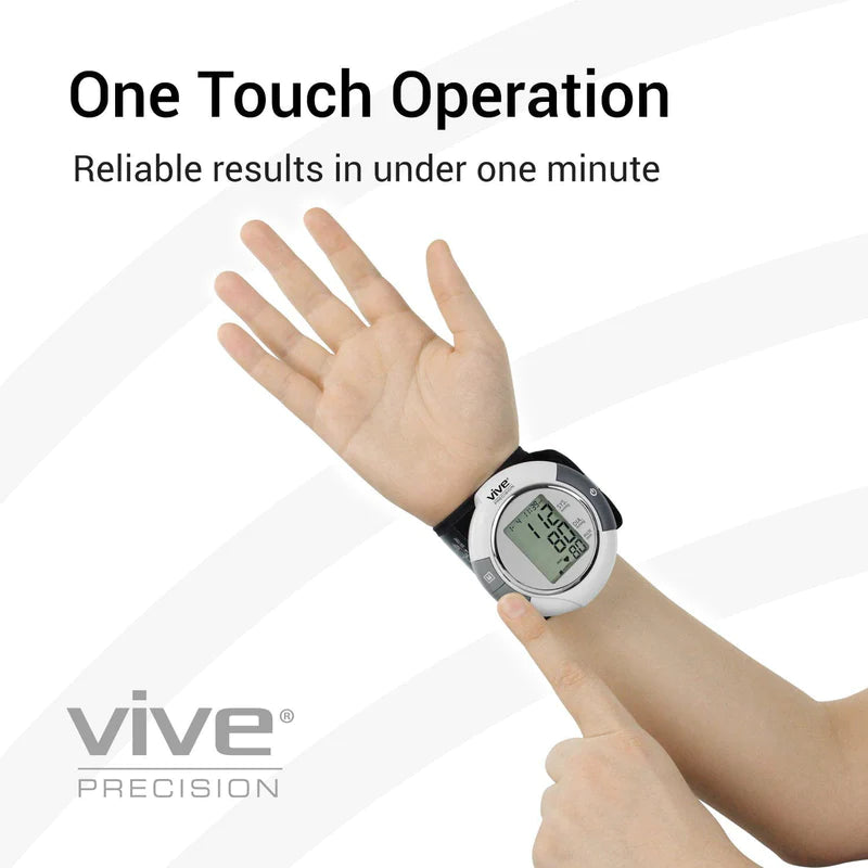 Vive Health DMD1029WHT Wrist Blood Pressure Monitor Digital Measuring Devices Vive Health