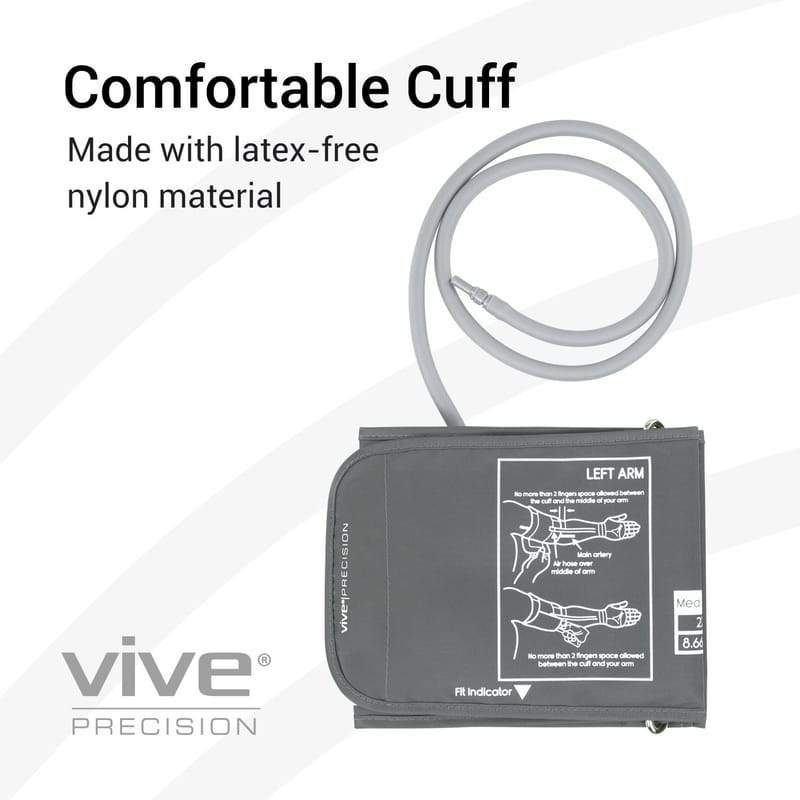 Vive Health Blood Pressure Monitor Replacement Cuff Digital Measuring Devices Vive Health