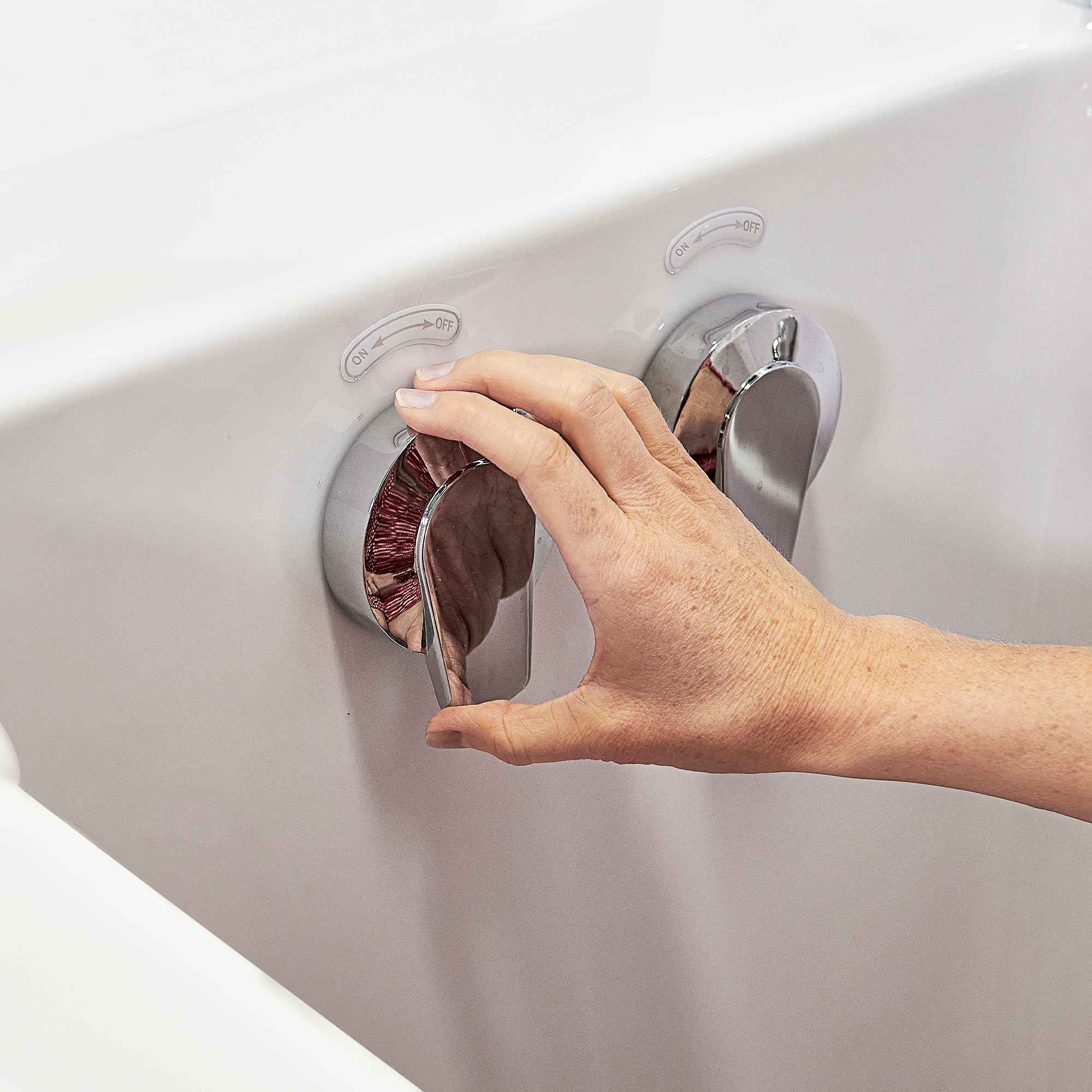 Ella Capri 30"x52" Acrylic Air and Hydro Massage Walk-In Bathtub with Outward Swing Door, 5 Piece Fast Fill Faucet, 2" Dual Drain Bath Tub Ella's Bubbles