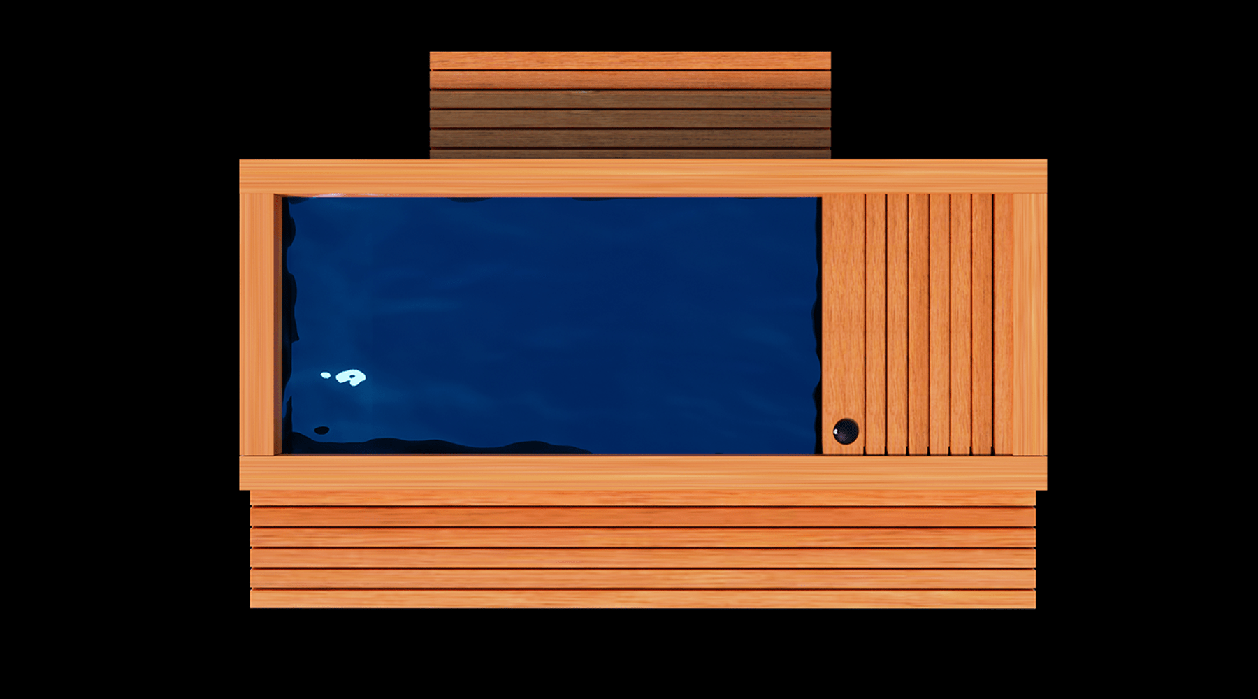 Medical Breakthrough Frozen 2 Cold Plunge Indoor/Outdoor Tub with Bar Counter and Heavy Duty Step Cold Plunge Tubs Medical Breakthrough