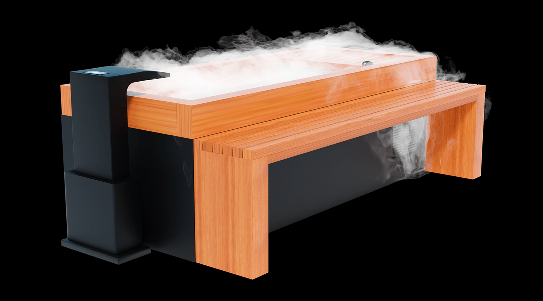 Medical Breakthrough Frozen 3 Cold Plunge Indoor/Outdoor Tub with Essential Oil Infuser and Steam Generator Cold Plunge Tubs Medical Breakthrough
