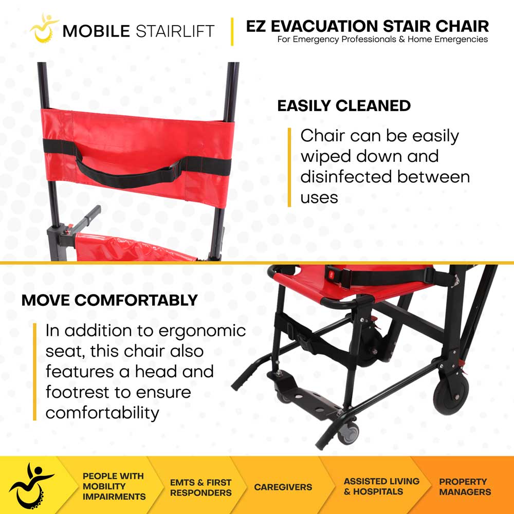 Climbing Steps Mobile Stairlift EZ Evacuation Stair Chair Stair Lift Climbing Steps