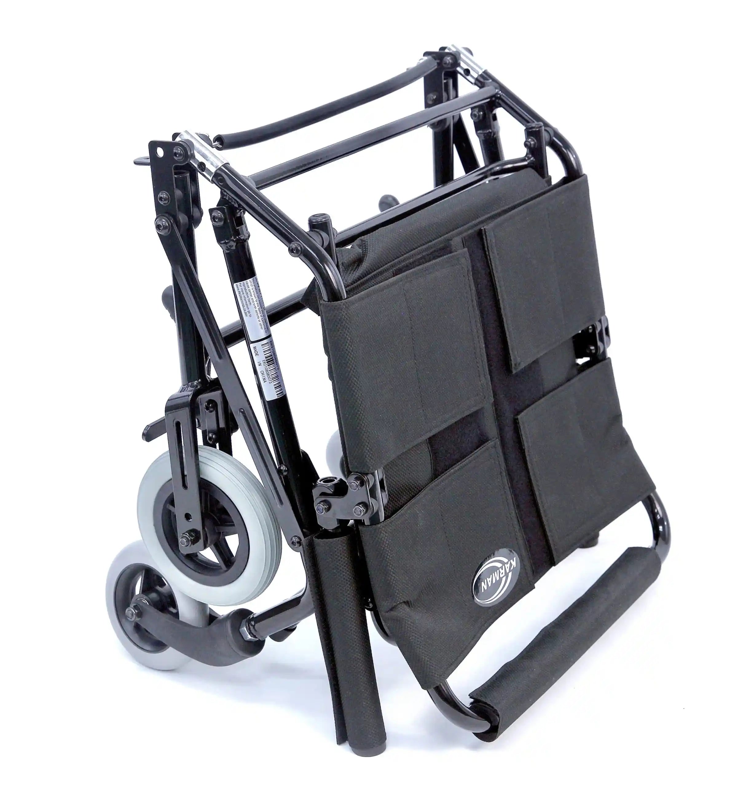 Karman KN-TV10A Ultra Lightweight Travel Wheelchair with Flip-up Footplate transport wheelchairs Karman Healthcare