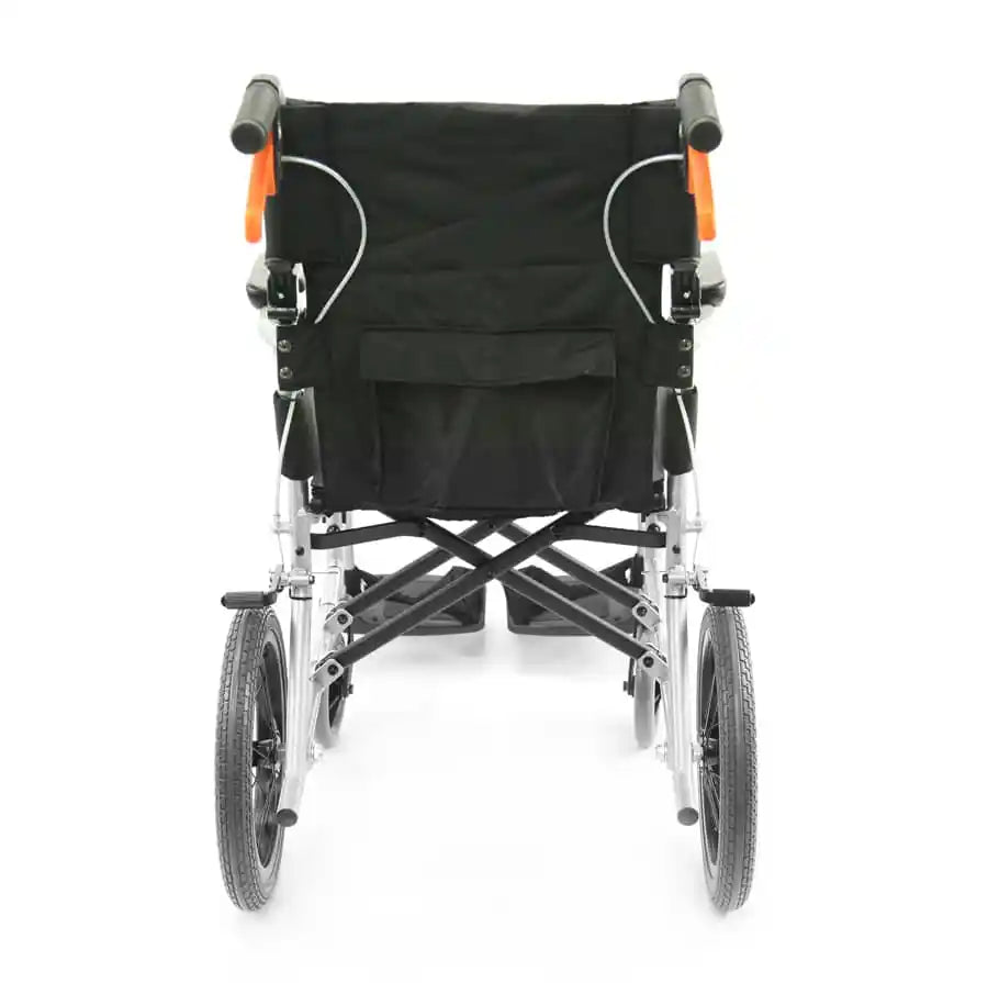 Karman Ergo Flight Transport with Swing Away Footrest and Companion Brakes transport wheelchairs Karman Healthcare