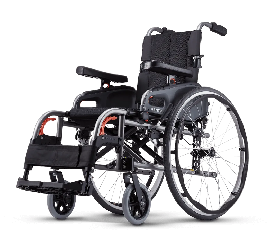 Karman Flexx Ultra Lightweight Wheelchair with Quick Release Wheels Ergonomic Wheelchairs Karman Healthcare 16" 16"