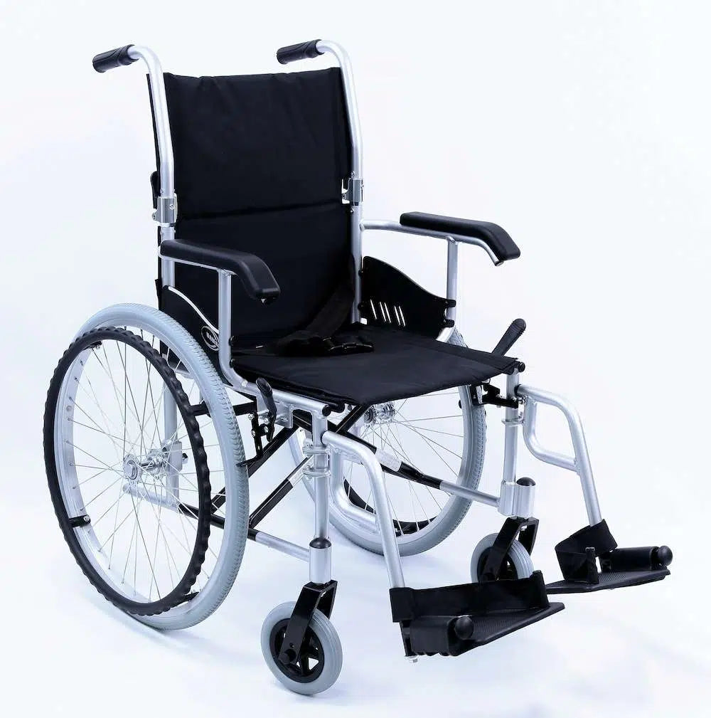 Karman LT-980 Ultra Lightweight Wheelchair Standard Wheelchairs Karman Healthcare Silver Swing Away Footrest (standard)