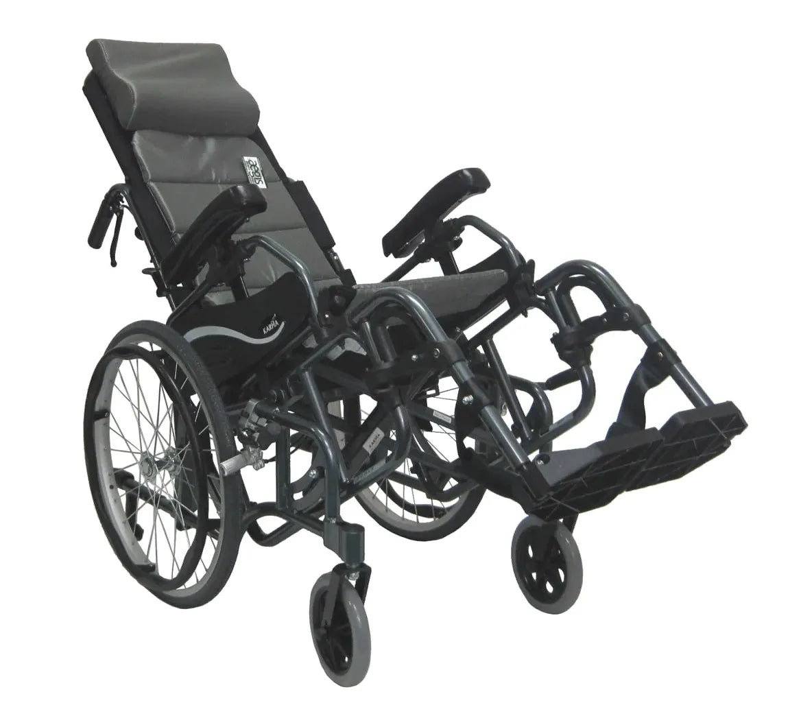 Karman VIP-515 Tilt in Space Lightweight Reclining Wheelchair with 20" inch Rear Wheels Reclining Wheelchairs Karman Healthcare