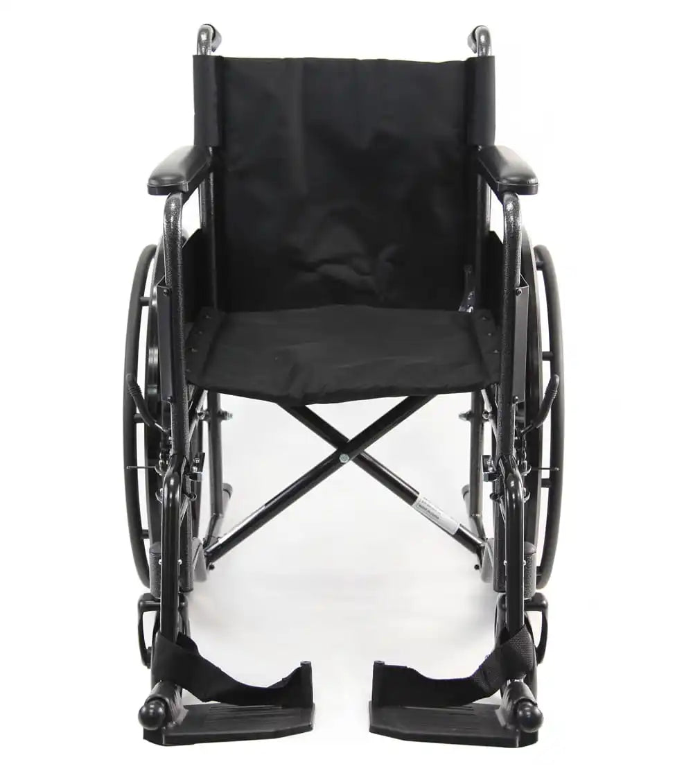 Karman LT-800T Lightweight Steel Wheelchair with Fixed Armrest Standard Wheelchairs Karman Healthcare