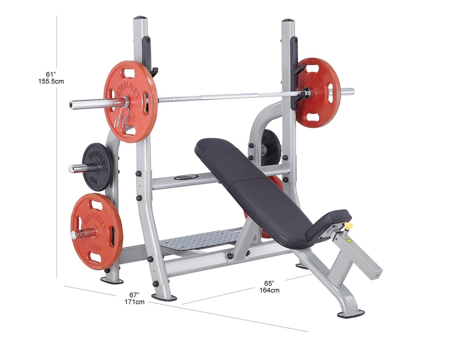Steelflex NOIB Olympic Incline Bench Fitness Steelflex
