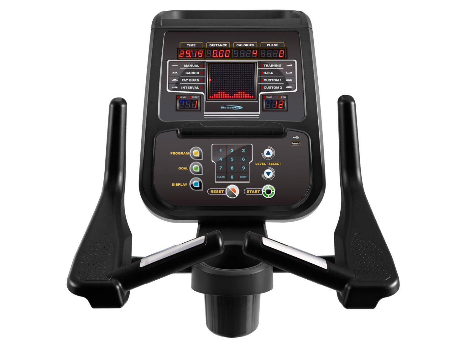 SteelFlex PB10 Commercial Recumbent Upright Bike Fitness Steelflex