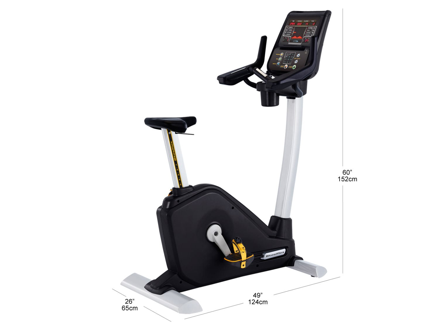 SteelFlex PB10 Commercial Recumbent Upright Bike Fitness Steelflex