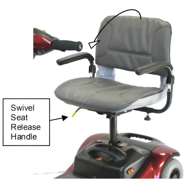 Shoprider Dasher 4 Portable Mobility Scooter - GK8 4 Wheel Power Scooter Shoprider