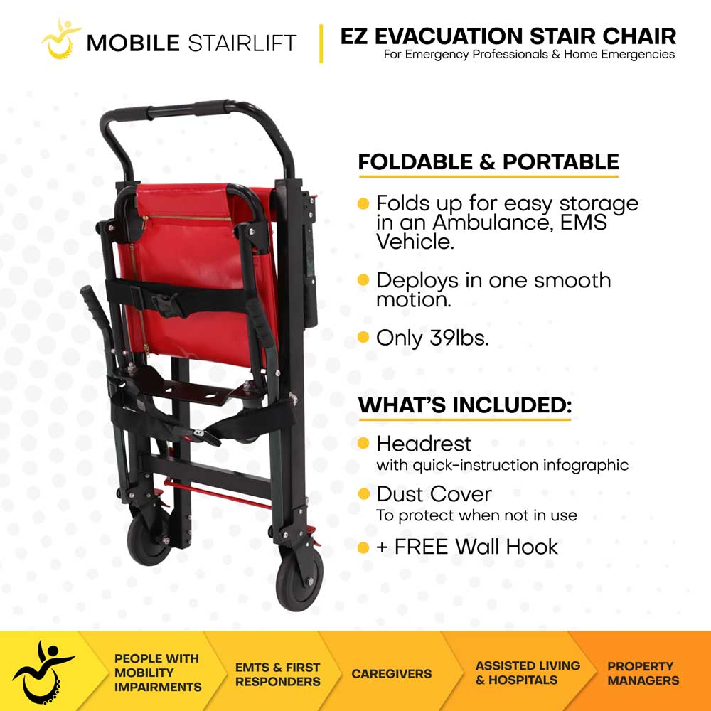 Climbing Steps Mobile Stairlift EZ Evacuation Stair Chair Stair Lift Climbing Steps