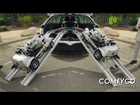 ComfyGo Quingo Flyte Mobility Scooter With MK2 Self Loading Ramp Mobility Scooter ComfyGo