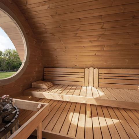 SaunaLife Model G11 Outdoor 8-Person Sauna Kit (2 rooms) Outdoor Sauna SaunaLife   