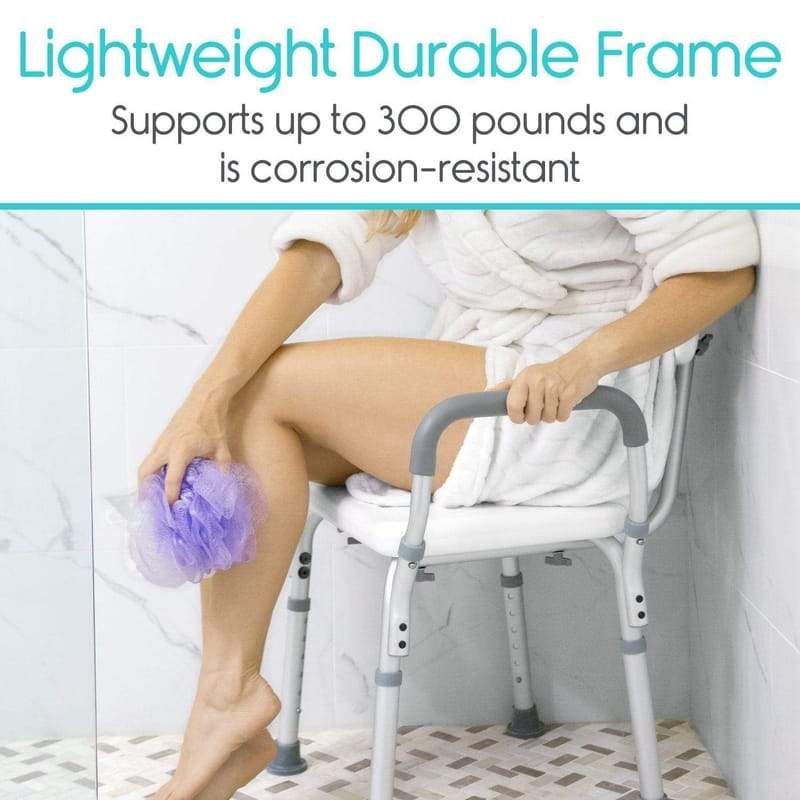 Vive Health LVA1009 Shower Chair Living Aids Vive Health