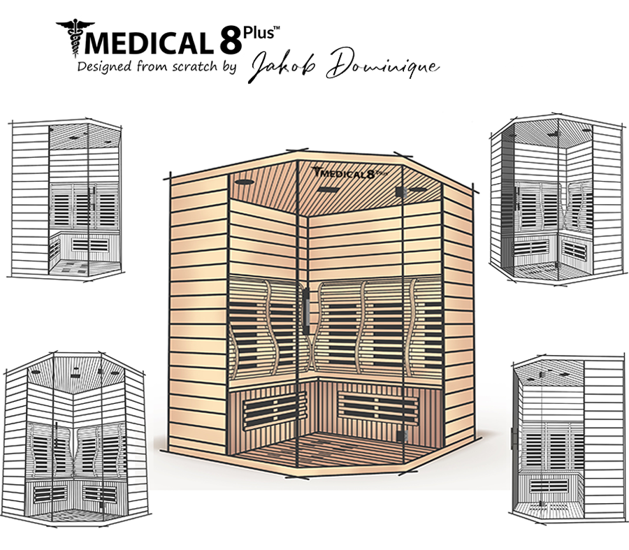Medical Breakthrough Medical 8 Plus Ultra Full Spectrum Infrared 3-4 Person Sauna INFRARED SAUNA Medical Breakthrough