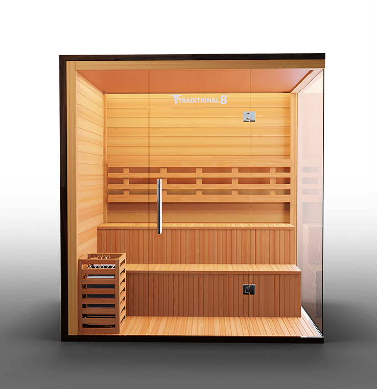 Medical Breakthrough Traditional 8 Plus Infrared 3-5 Person Sauna Outdoor Sauna Medical Breakthrough