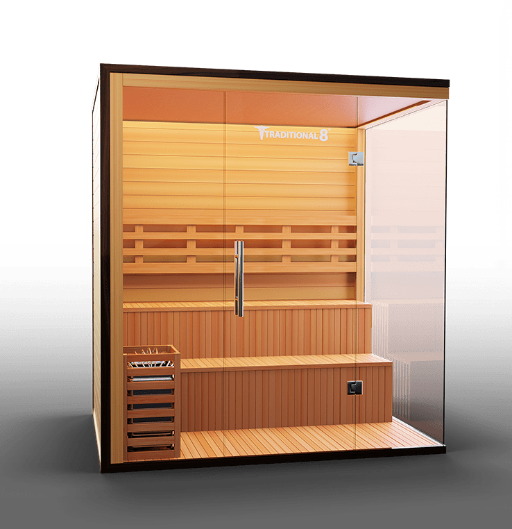 Medical Breakthrough Traditional 8 Plus Infrared 3-5 Person Sauna Outdoor Sauna Medical Breakthrough