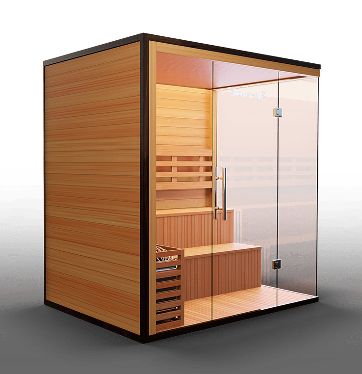 Medical Breakthrough Traditional 8 Plus Infrared 3-5 Person Sauna Outdoor Sauna Medical Breakthrough