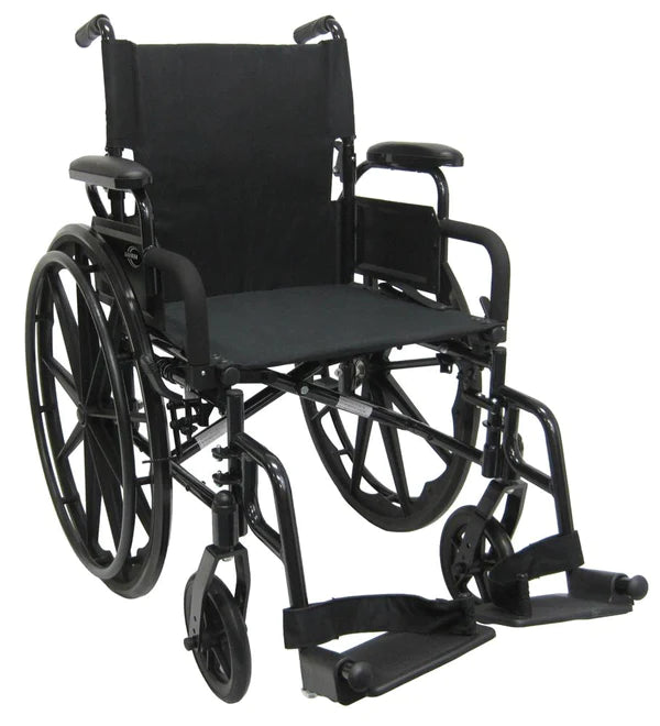Karman 802-DY Ultra Lightweight Wheelchair with Flip Back Armrest Standard Wheelchairs Karman Healthcare