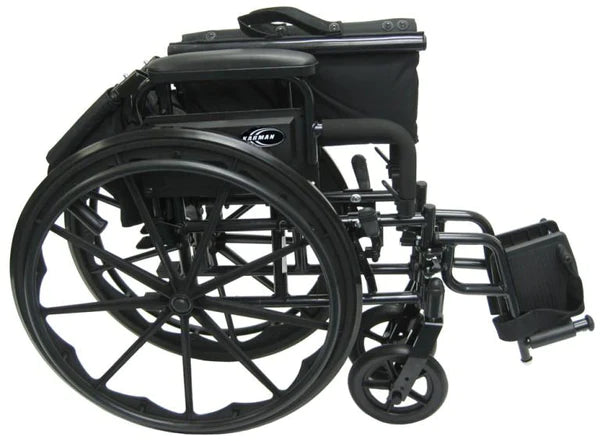 Karman 802-DY Ultra Lightweight Wheelchair with Flip Back Armrest Standard Wheelchairs Karman Healthcare