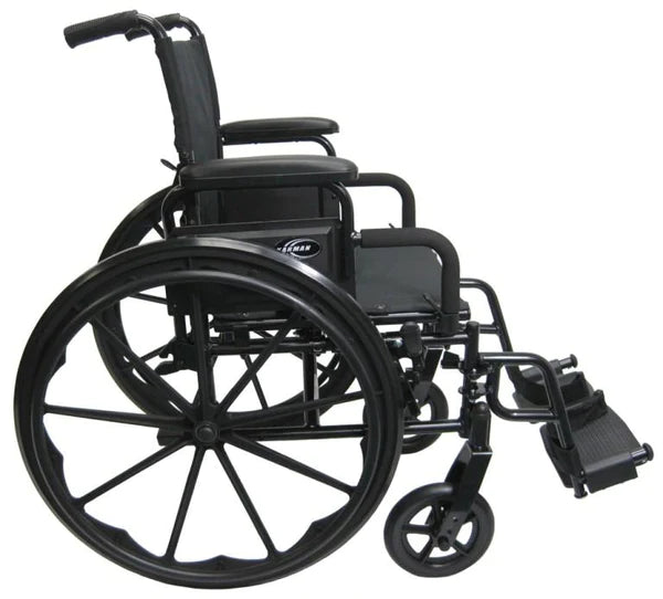 Karman 802-DY Ultra Lightweight Wheelchair with Flip Back Armrest Standard Wheelchairs Karman Healthcare 16" Swing Away (standard)